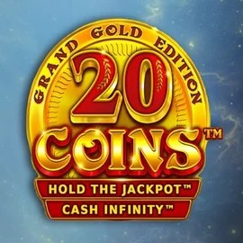Logo of 20 Coins Grand Gold Edition from Wazdan at Crystal Roll Casino
