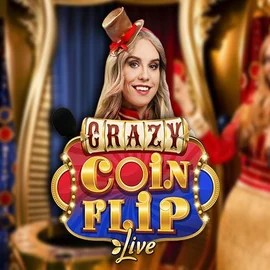 Crazy Coin Flip logo by Evolution at Crystal Roll CasinoCrazy Coin Flip