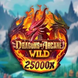 Dragons of Arcane Wild casino game by Foxium – featured logo at Crystal Roll Casino
