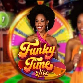 Funky Time by Evolution, showcased at crystalrollscasino.nl – game logo