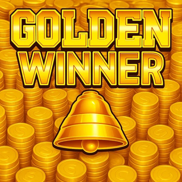 Golden Winner slot logo by Inspired Gaming at Crystal Roll Casino